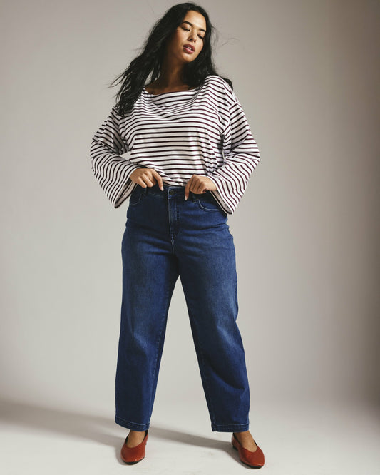 Universal Standard Elastic Waist Weekend Jeans - True Blue