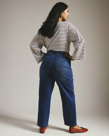 Universal Standard Elastic Waist Weekend Jeans - True Blue