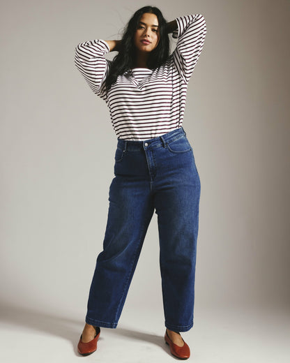 Universal Standard Elastic Waist Weekend Jeans - True Blue