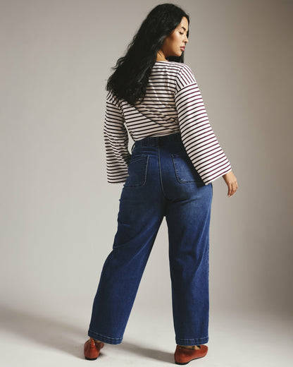 Universal Standard Elastic Waist Weekend Jeans - True Blue
