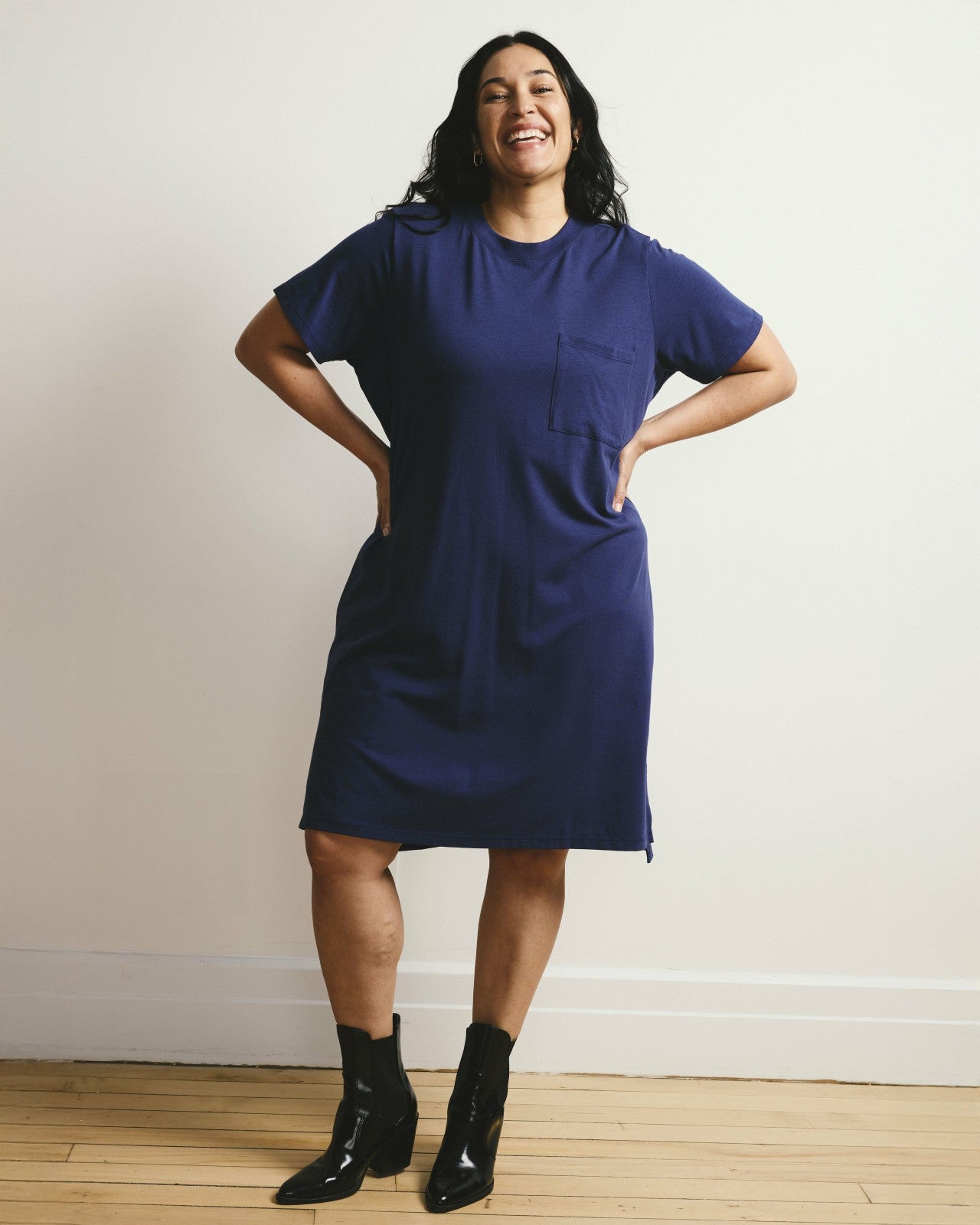 Universal Standard Garcon Tee Dress - Classic Navy