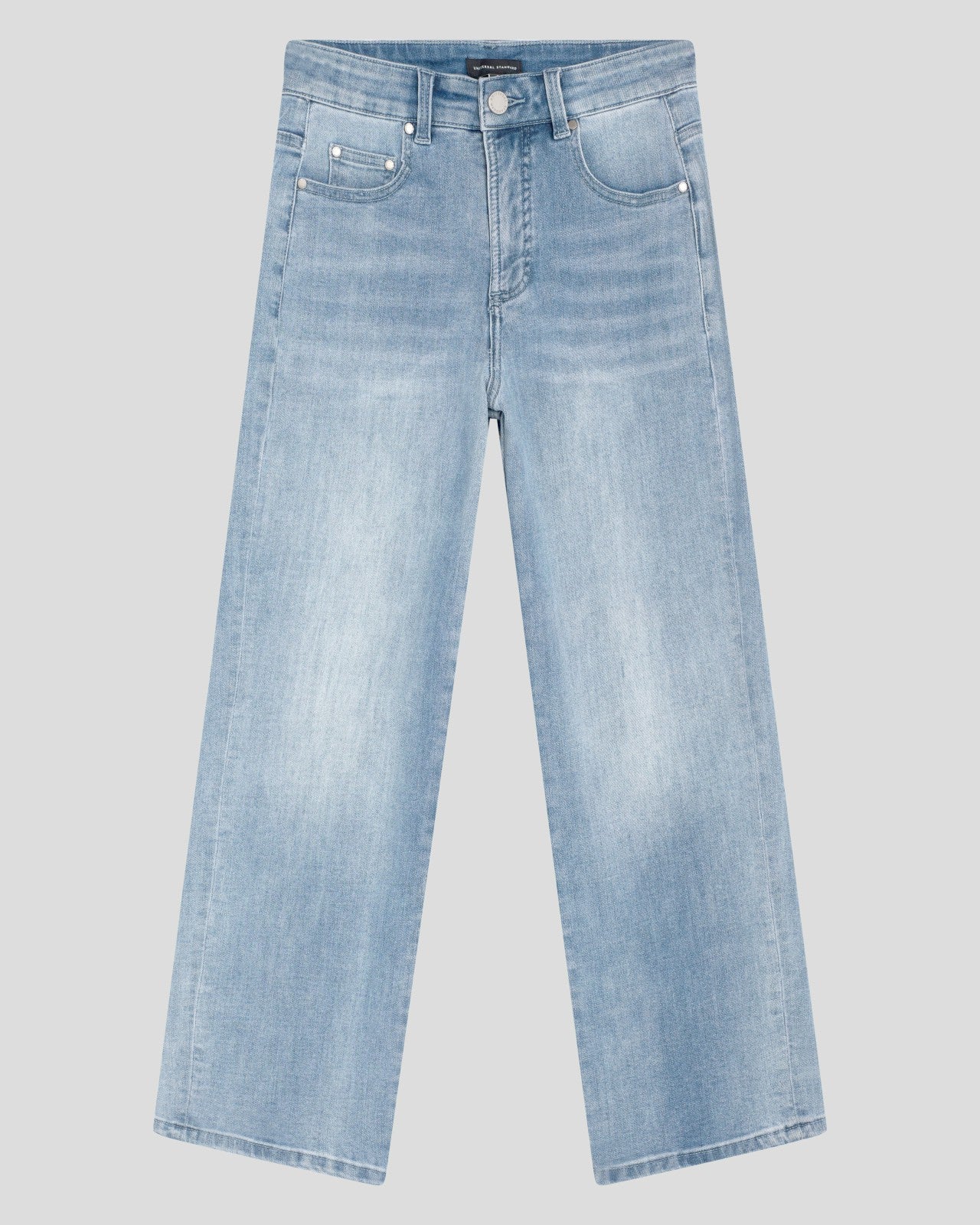 Universal Standard Bae Boyfriend Crop Jeans - Light Blue