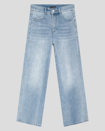 Universal Standard Bae Boyfriend Crop Jeans - Light Blue