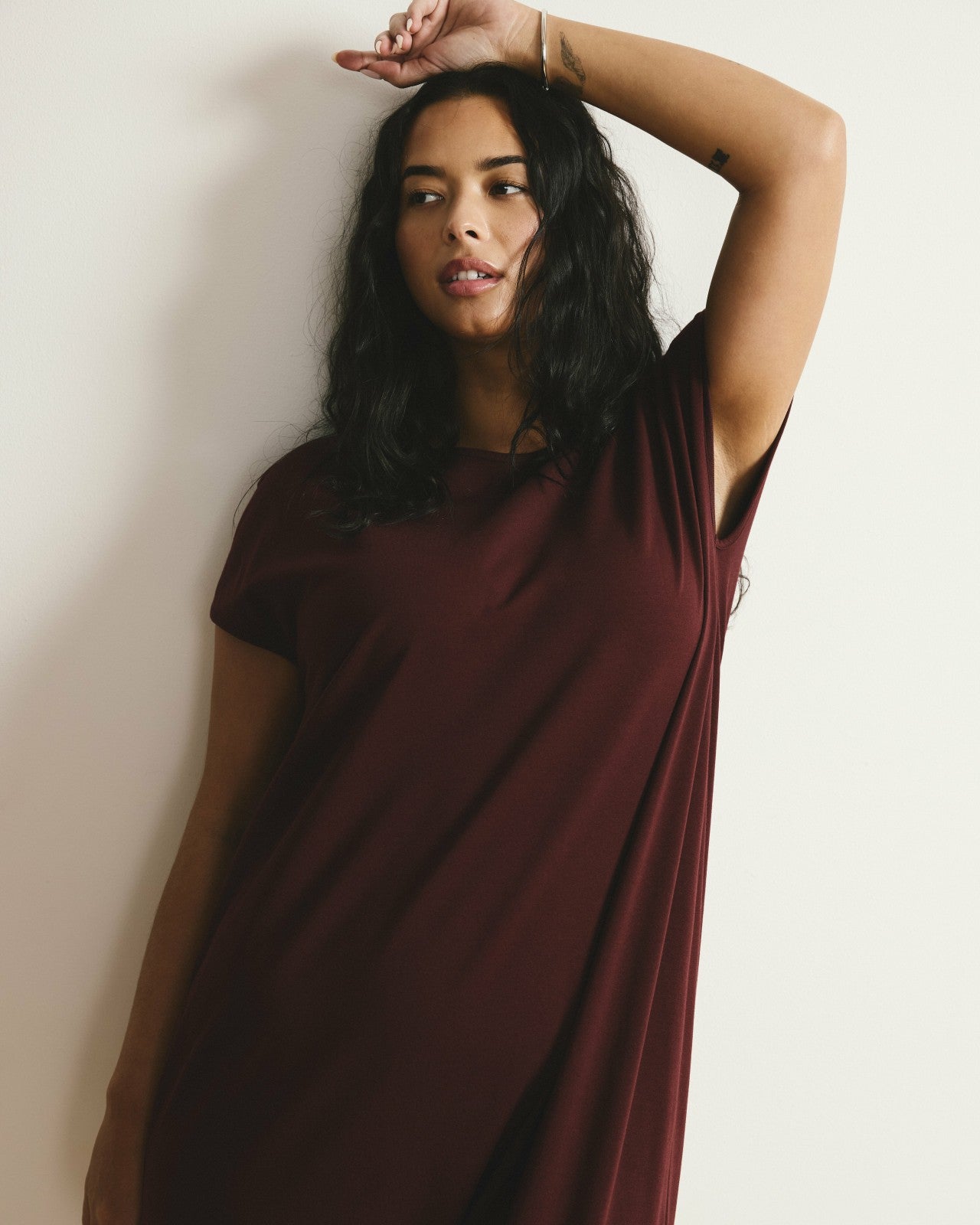 Universal Standard Iconic Geneva Dress - Black Cherry