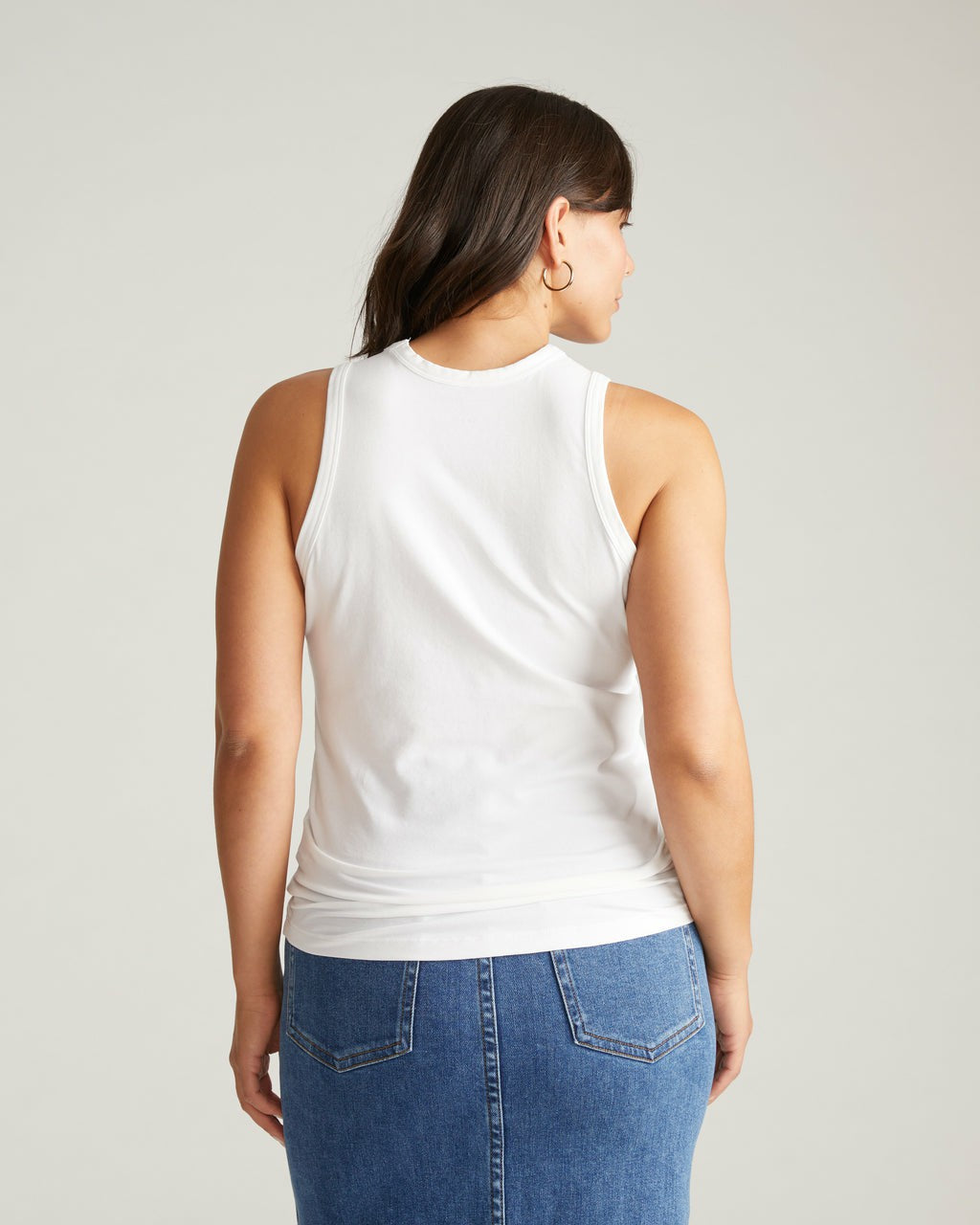 Universal Standard Cai High Neck Tank - White