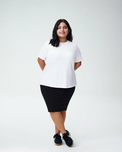Universal Standard Petite Tee Rex - White