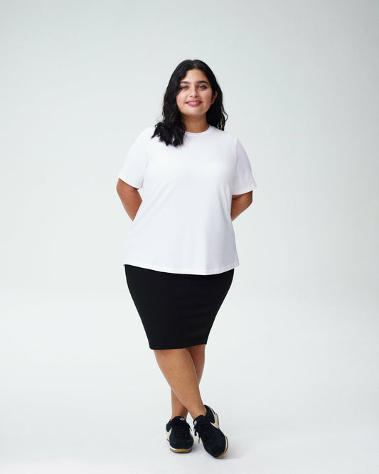 Universal Standard Petite Tee Rex - White