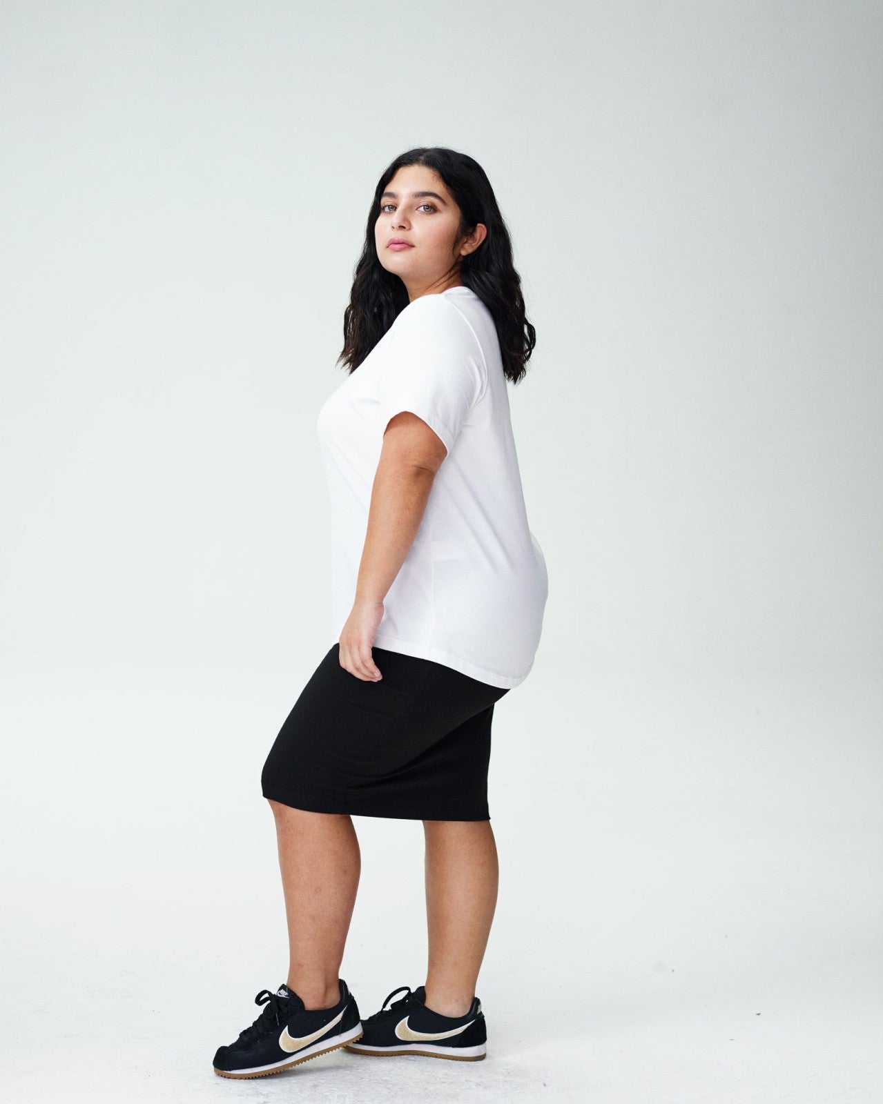 Universal Standard Petite Tee Rex - White