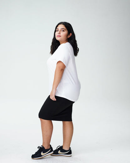 Universal Standard Petite Tee Rex - White