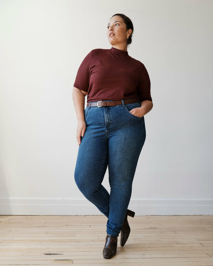 Universal Standard Seine High Rise Skinny Jeans 30 Inch - True Blue