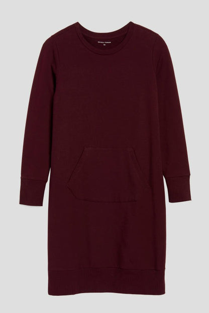 Universal Standard Bree Sweatshirt Dress - Black Cherry