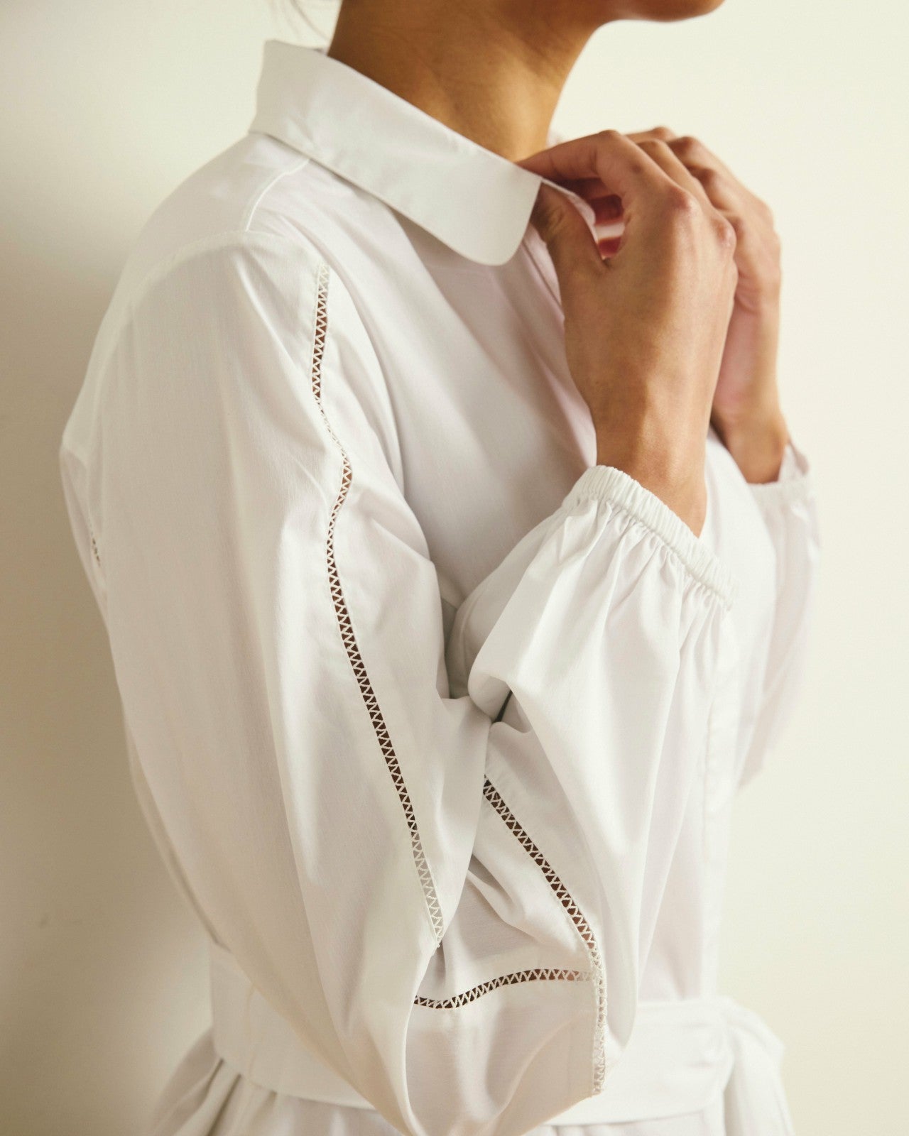 Universal Standard Claire Stretch Poplin Shirtdress - White