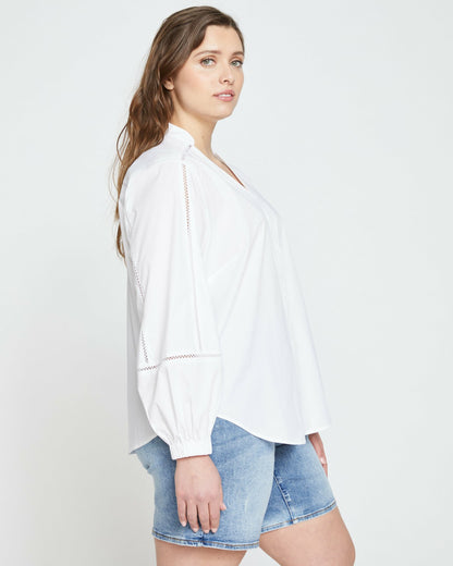 Universal Standard Saint-Honore Poplin Blouse - White