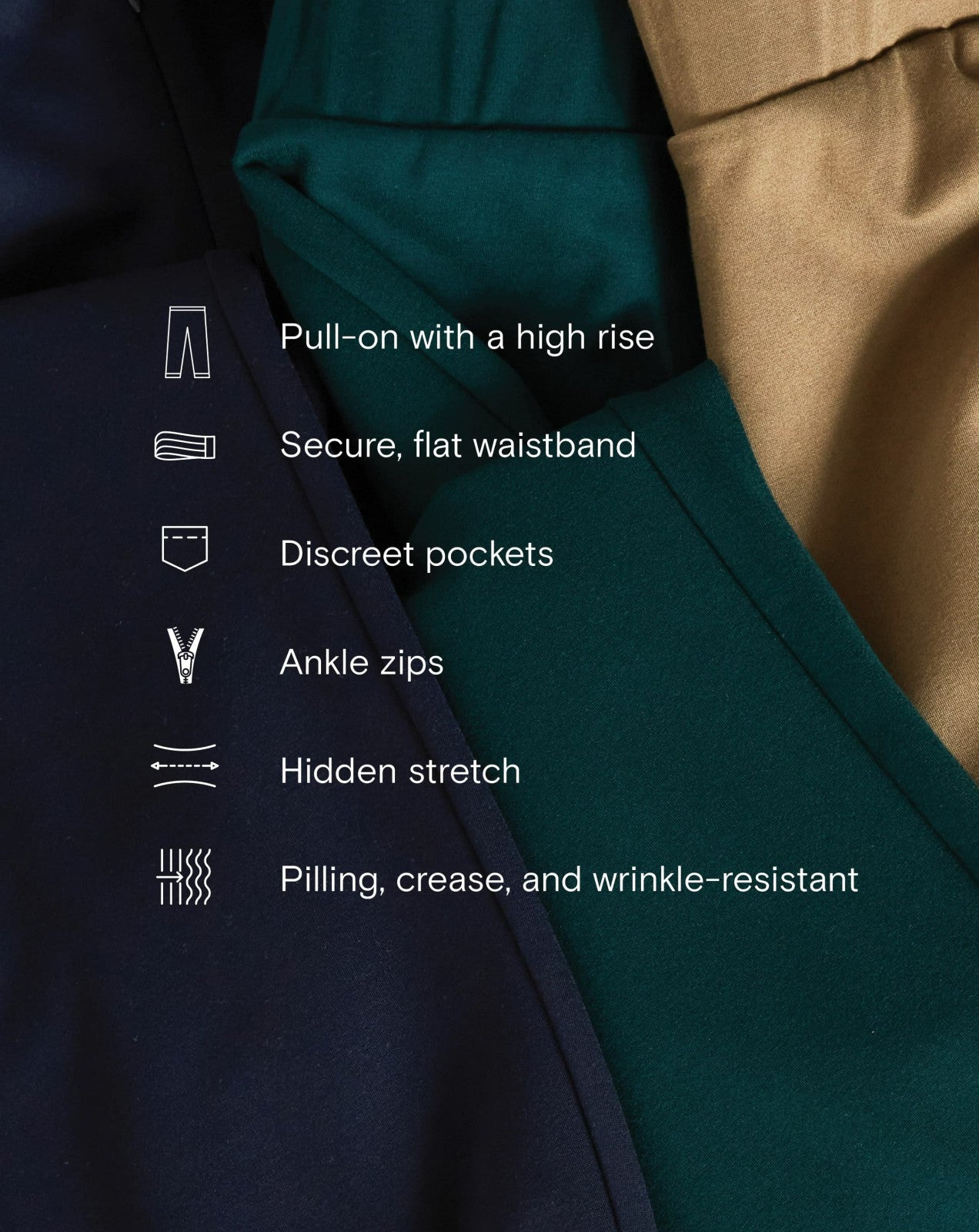 Universal Standard Moro Pocket Signature Ponte Pants - Navy