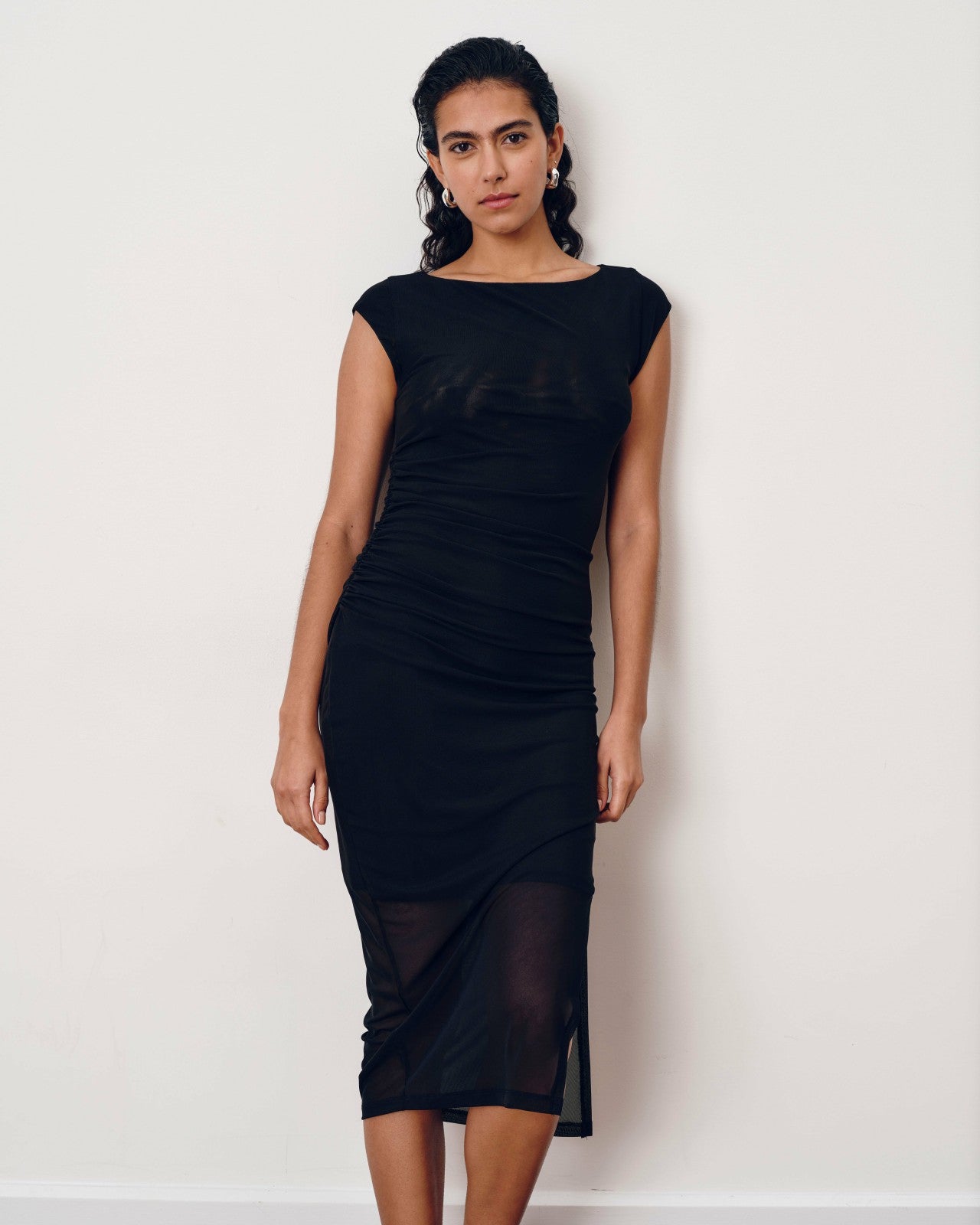 Universal Standard Oasis Mesh Dress - Black