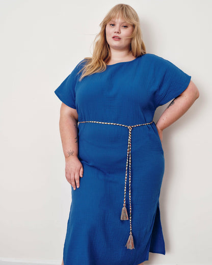 Universal Standard Luxe Cotton Gauze Beach Dress - Ultramarine