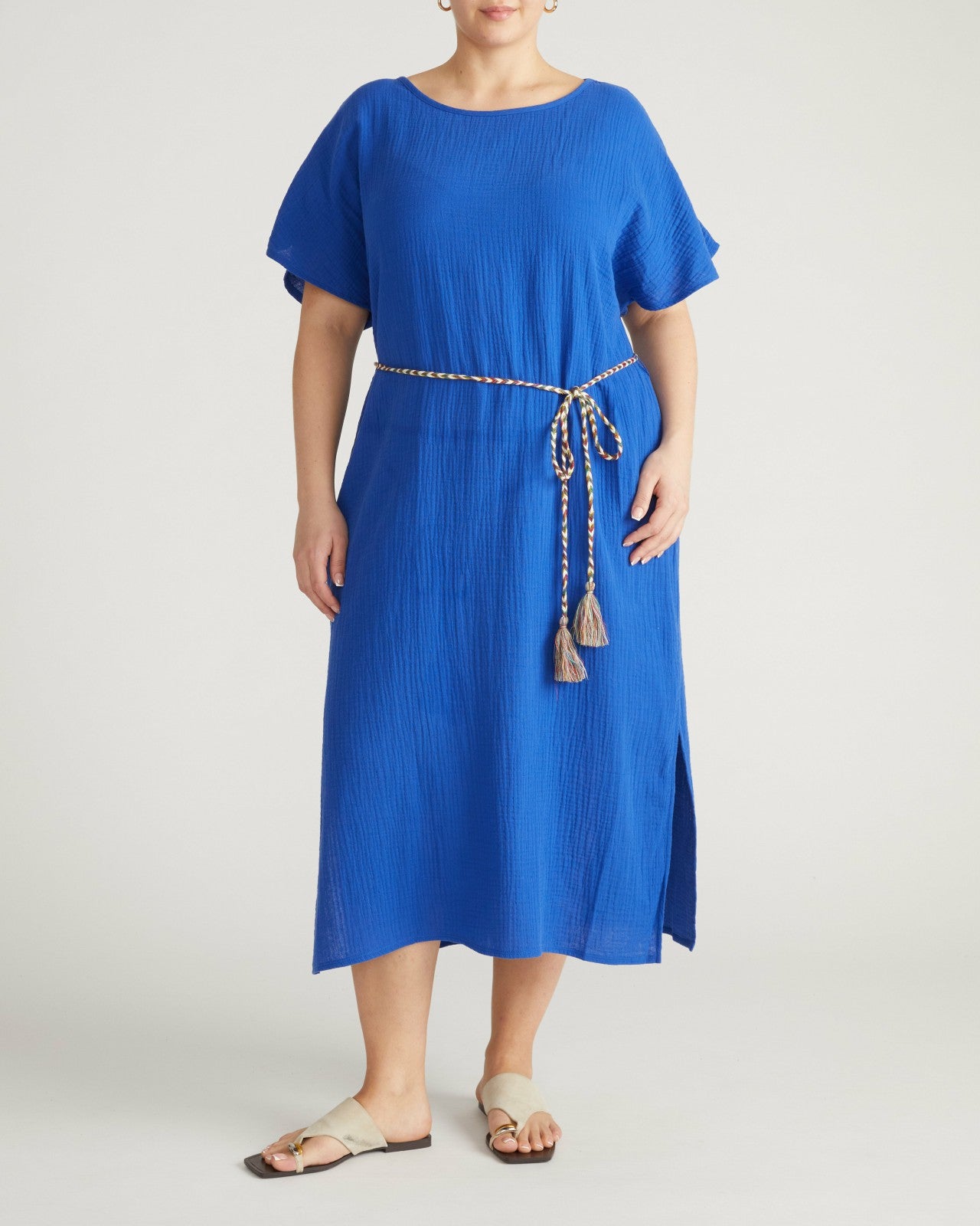 Universal Standard Luxe Cotton Gauze Beach Dress - Ultramarine