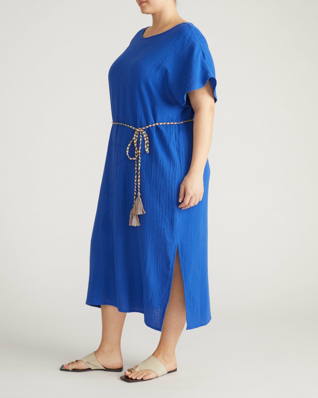 Universal Standard Luxe Cotton Gauze Beach Dress - Ultramarine