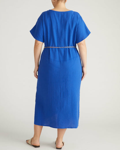Universal Standard Luxe Cotton Gauze Beach Dress - Ultramarine