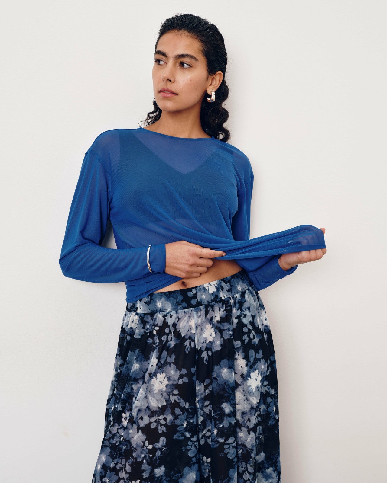 Universal Standard Thames Fog Top - Ultramarine