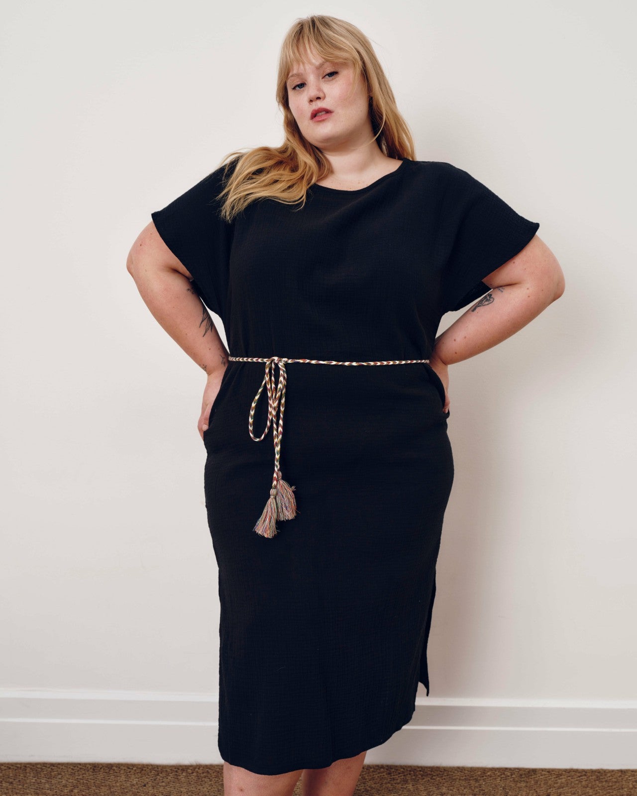 Universal Standard Luxe Cotton Gauze Beach Dress - Black