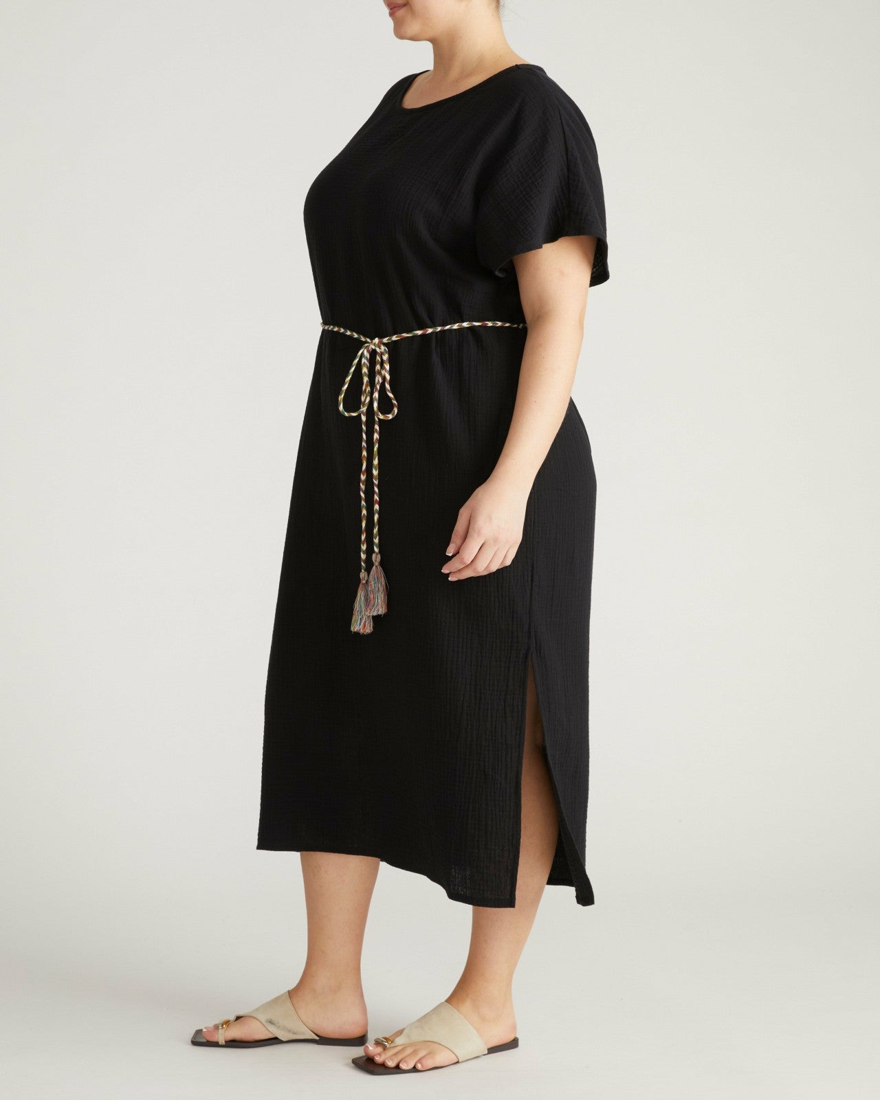 Universal Standard Luxe Cotton Gauze Beach Dress - Black
