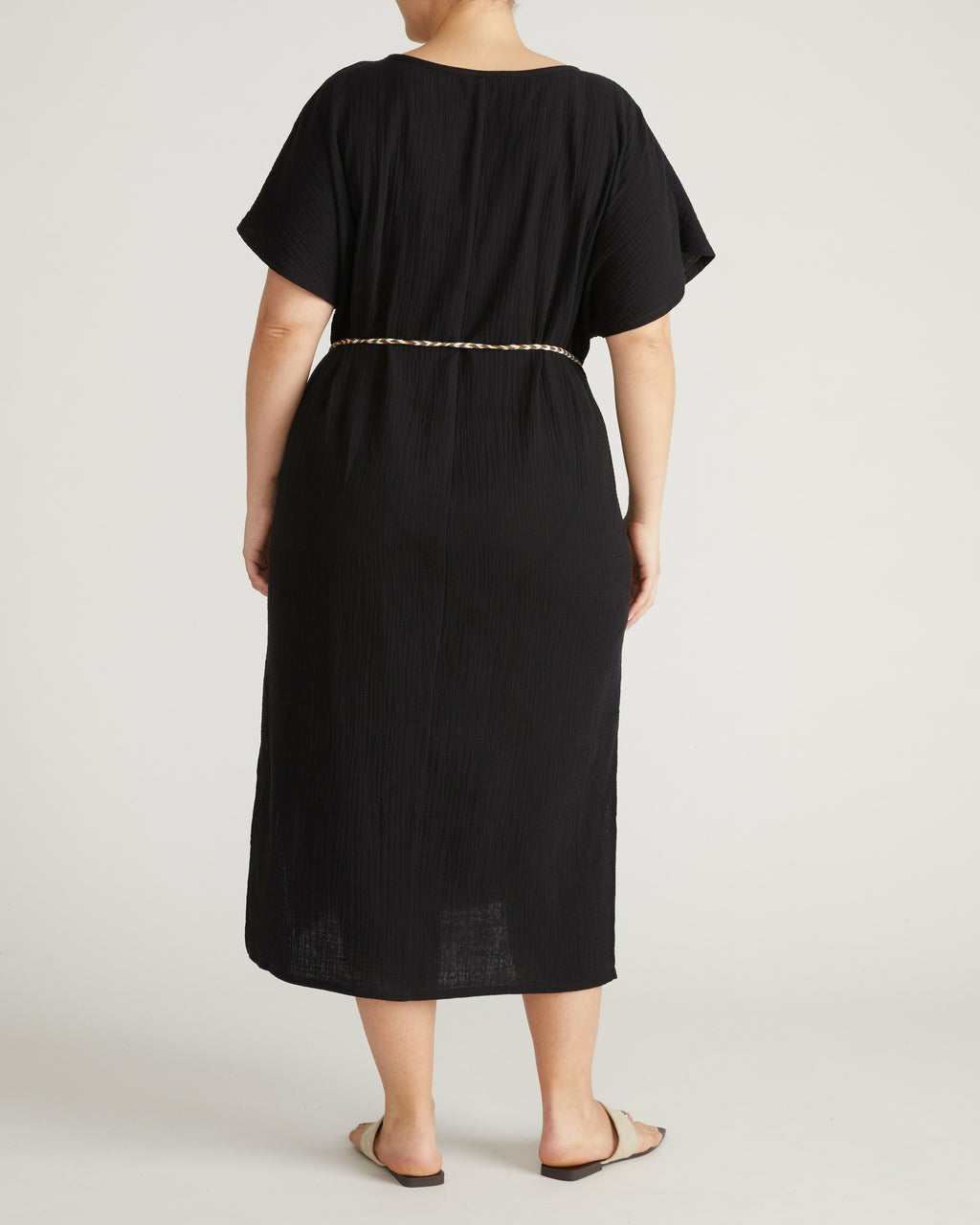 Universal Standard Luxe Cotton Gauze Beach Dress - Black