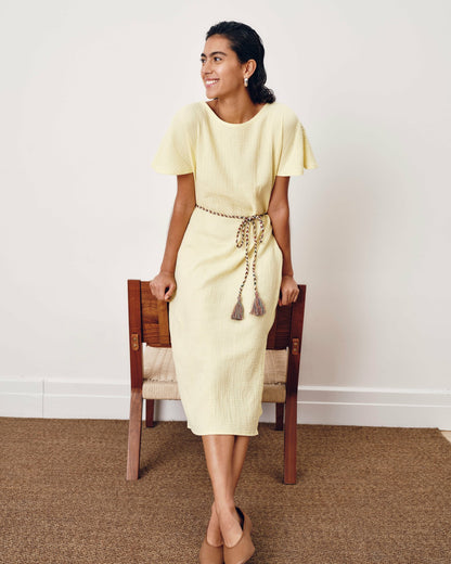 Universal Standard Luxe Cotton Gauze Beach Dress - Pale Daffodil