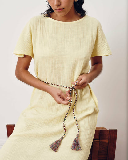 Universal Standard Luxe Cotton Gauze Beach Dress - Pale Daffodil