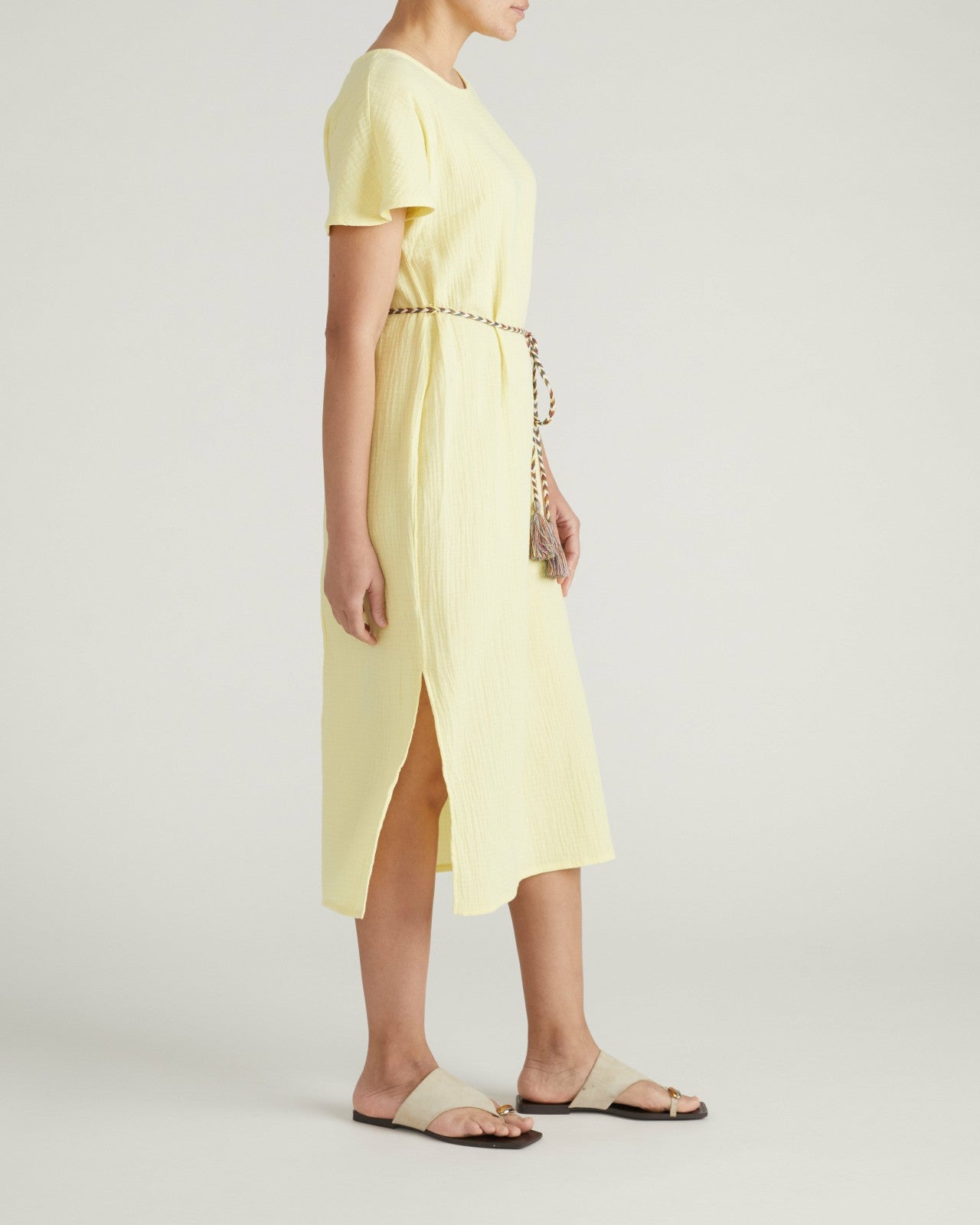 Universal Standard Luxe Cotton Gauze Beach Dress - Pale Daffodil