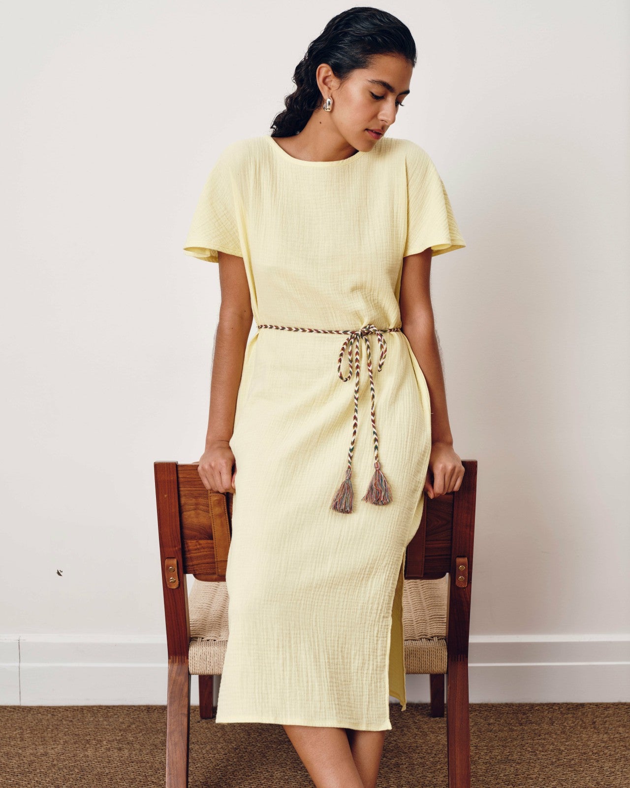 Universal Standard Luxe Cotton Gauze Beach Dress - Pale Daffodil