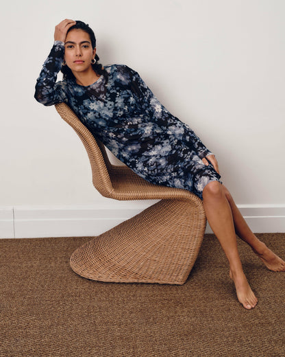 Universal Standard Thames Fog Dress - Tumbling Bouquet Print