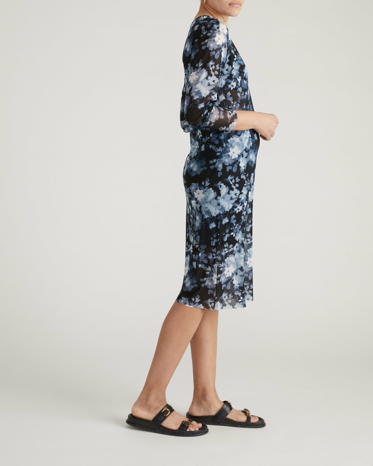 Universal Standard Thames Fog Dress - Tumbling Bouquet Print
