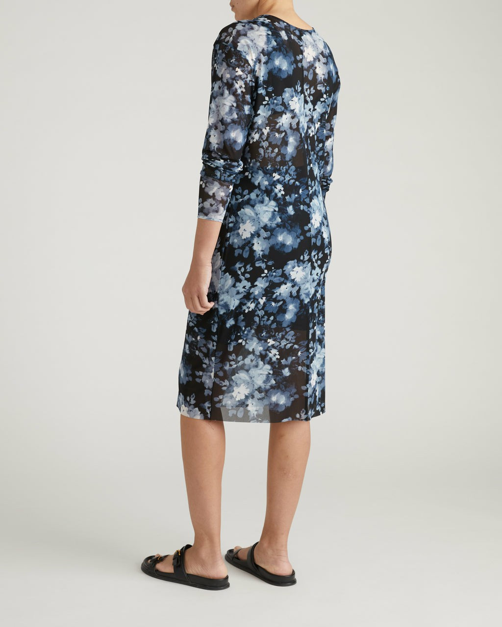 Universal Standard Thames Fog Dress - Tumbling Bouquet Print