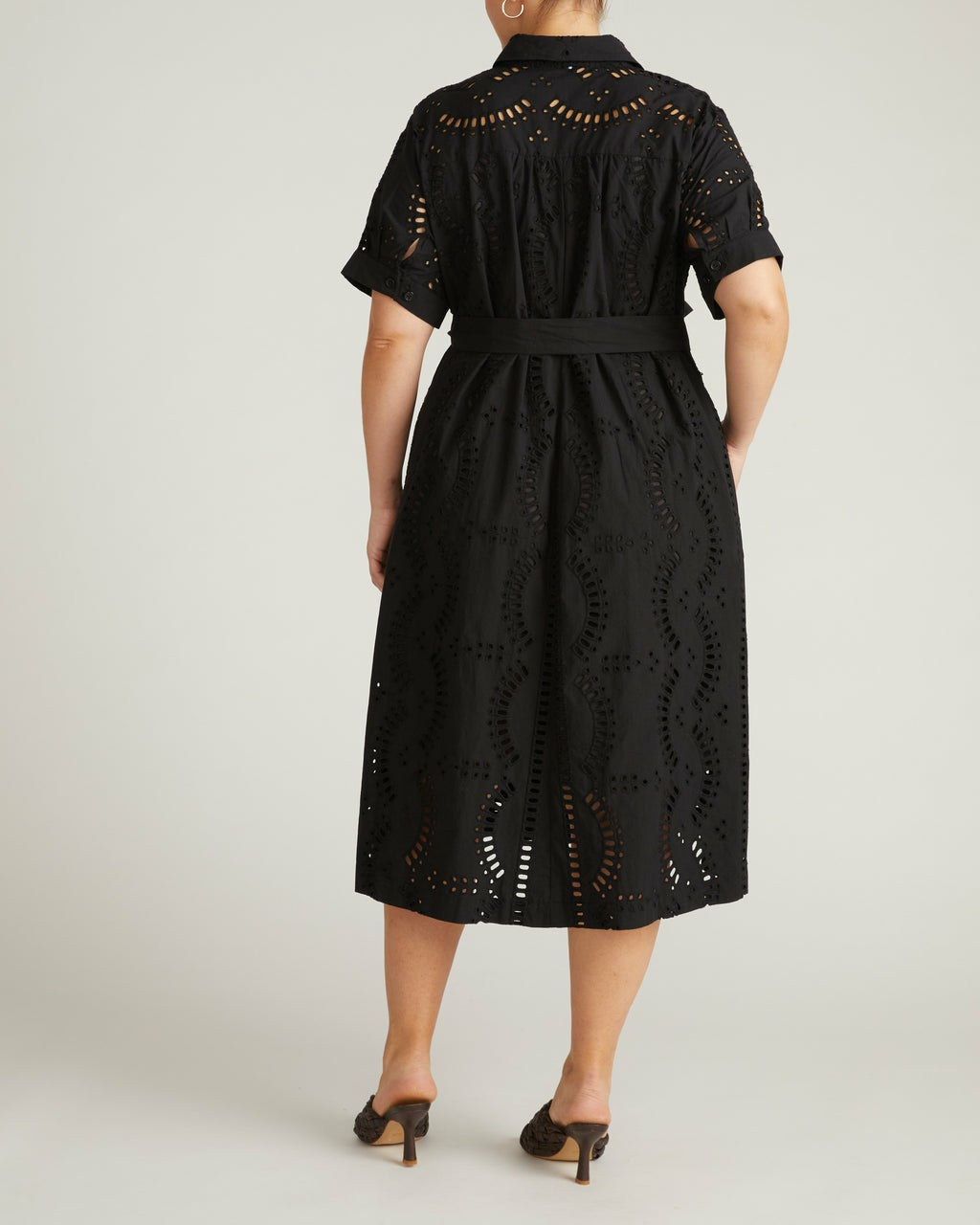Universal Standard Tina Cotton Poplin Shirtdress - Black