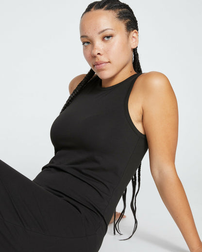 Universal Standard Cai High Neck Tank Dress - Black