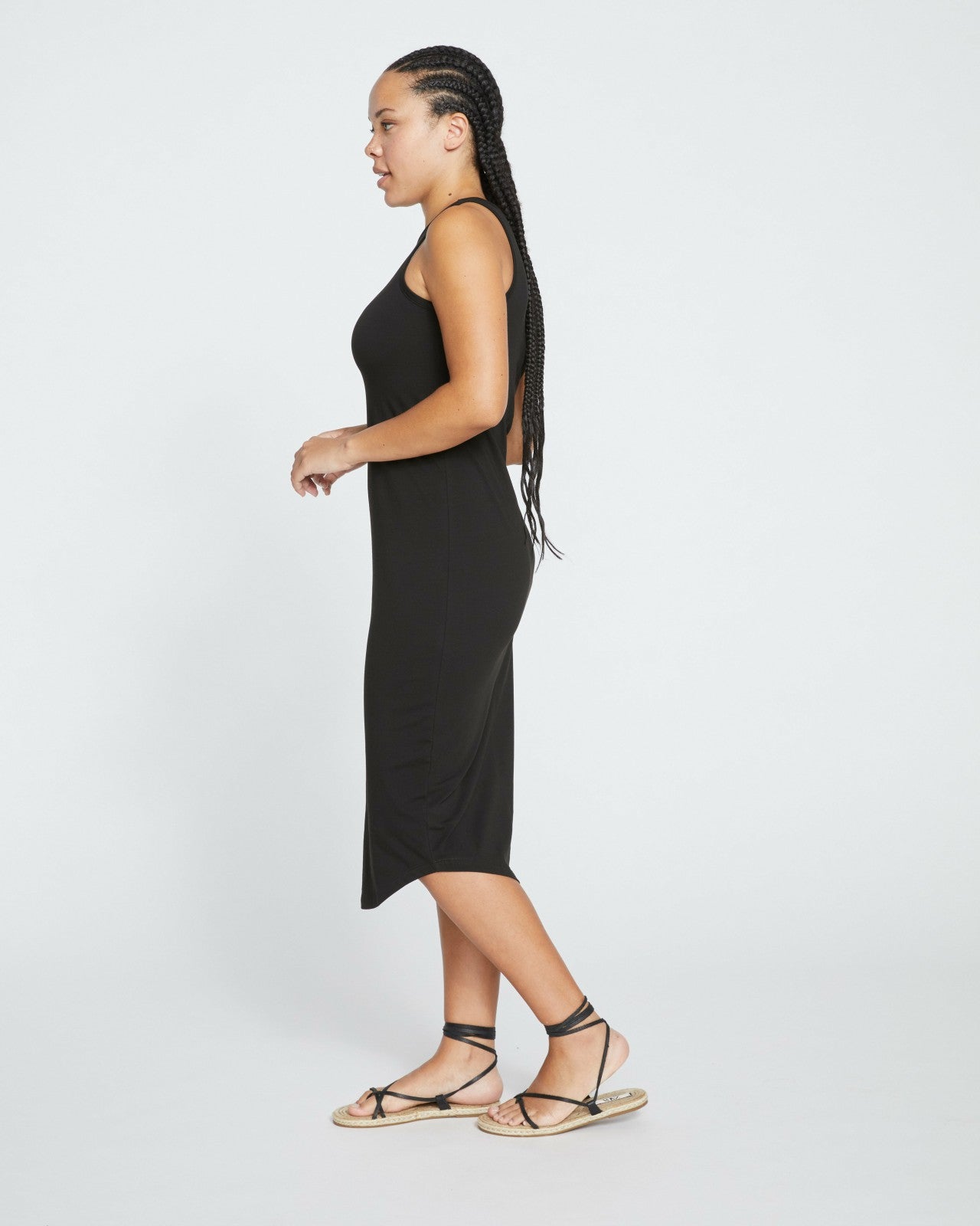 Universal Standard Cai High Neck Tank Dress - Black
