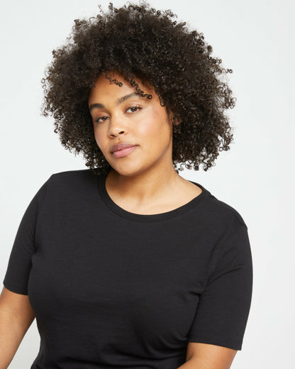 Universal Standard Light-As-Air Tee Rex - Black