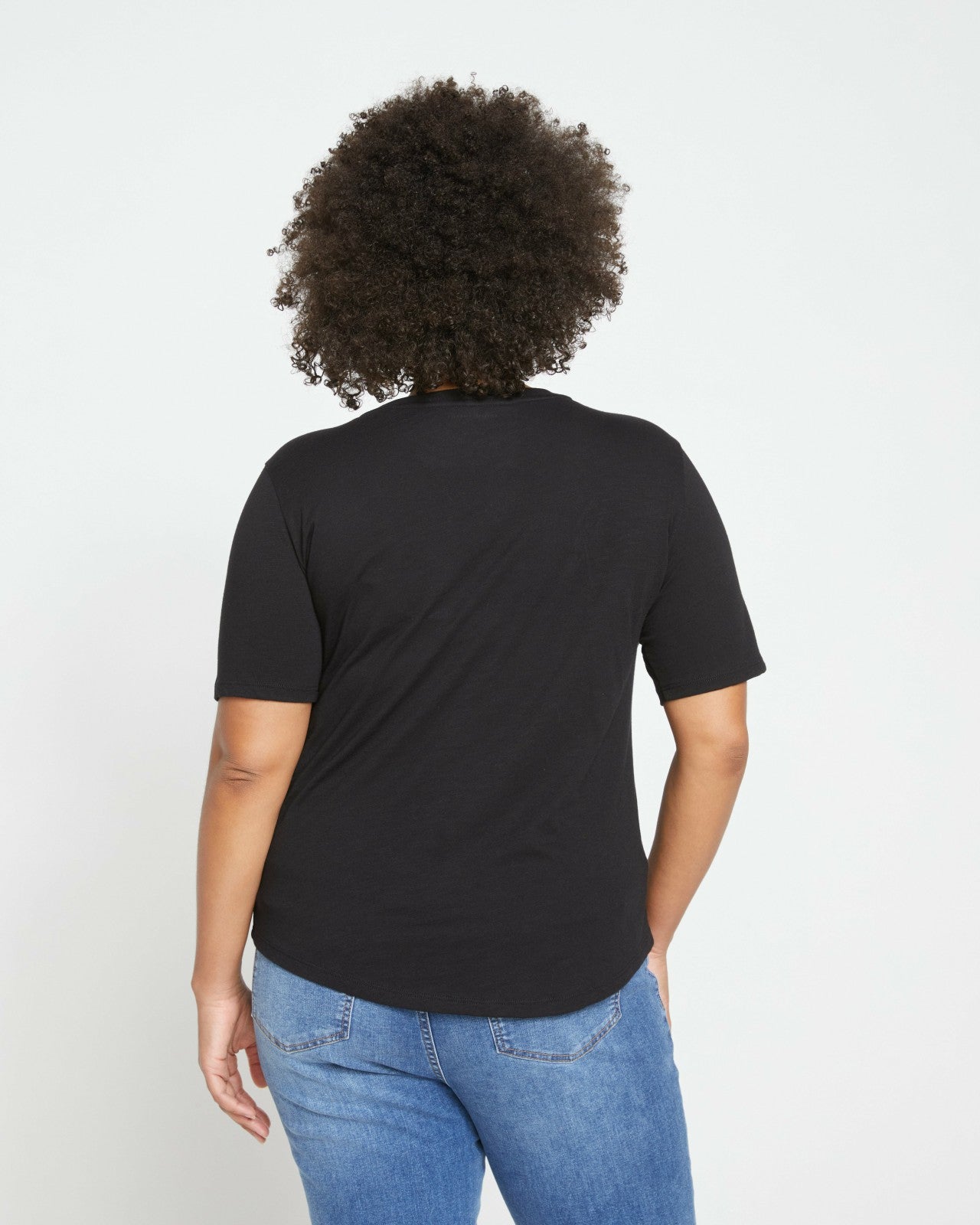 Universal Standard Light-As-Air Tee Rex - Black