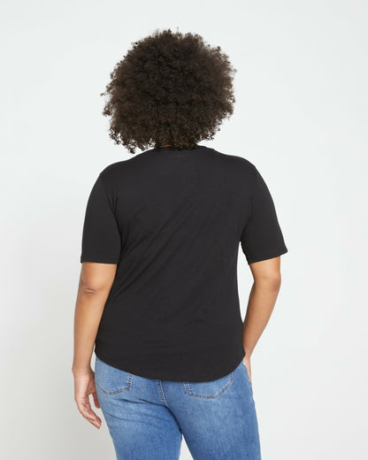 Universal Standard Light-As-Air Tee Rex - Black
