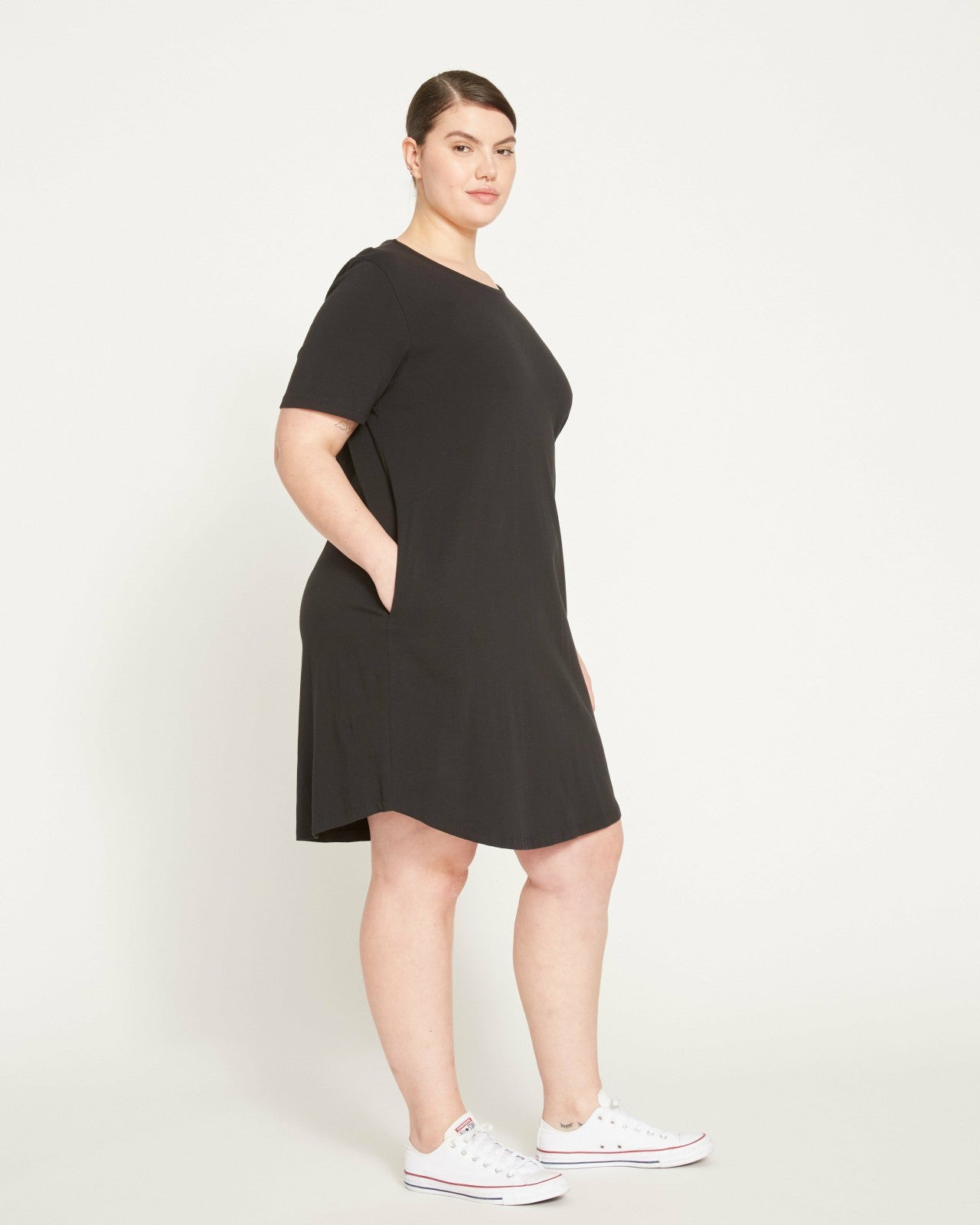 Universal Standard Halie T-Shirt Dress - Black