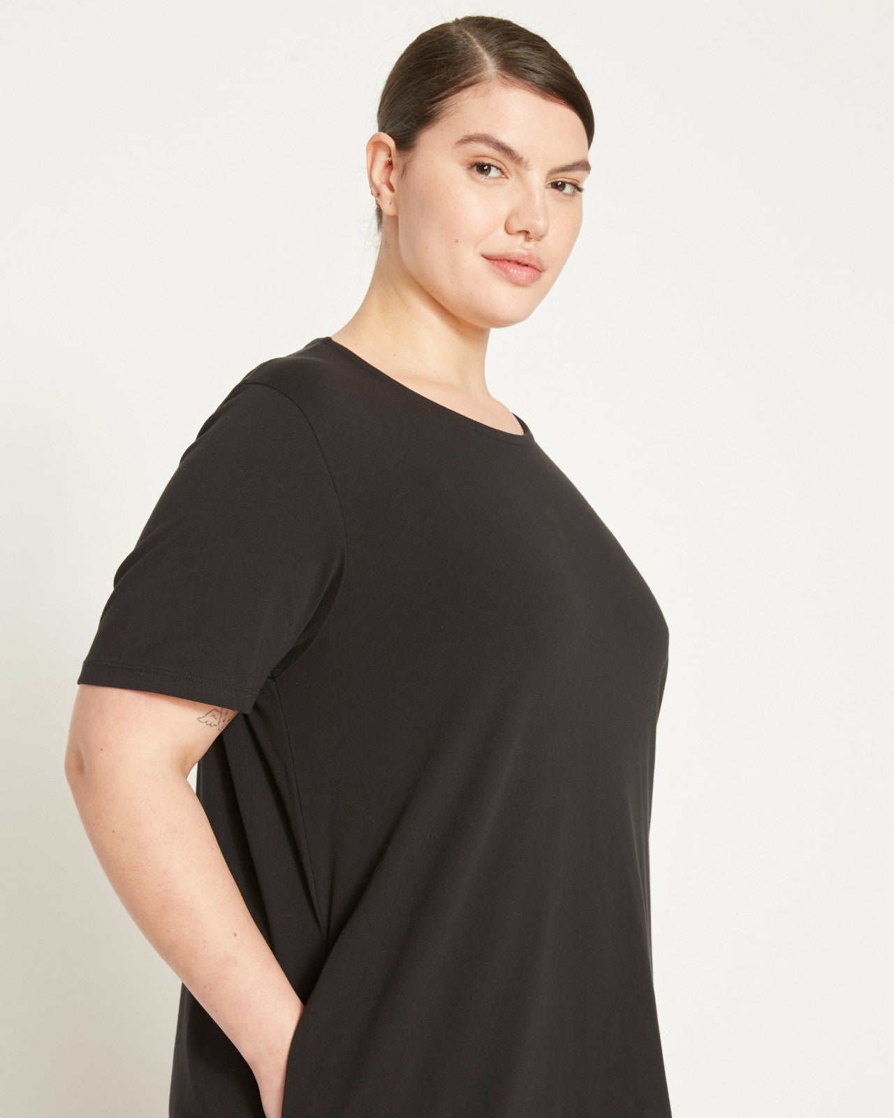Universal Standard Halie T-Shirt Dress - Black