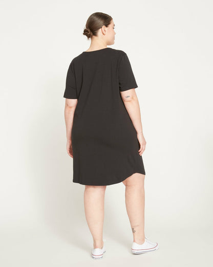 Universal Standard Halie T-Shirt Dress - Black