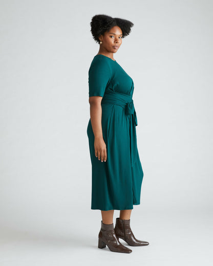 Universal Standard Delilah Liquid Jersey Dress - Forest Green