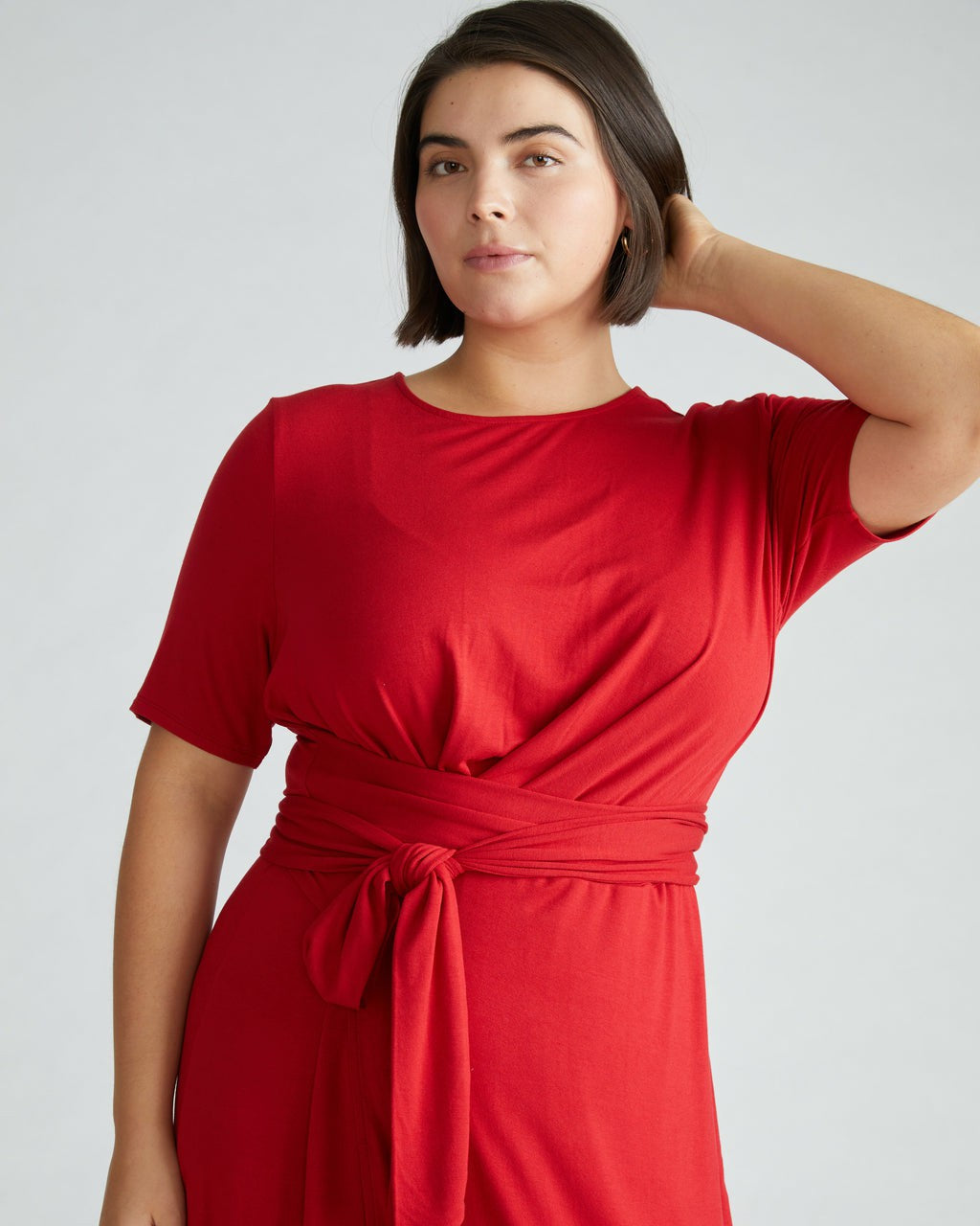 Universal Standard Delilah Liquid Jersey Dress - New York Red