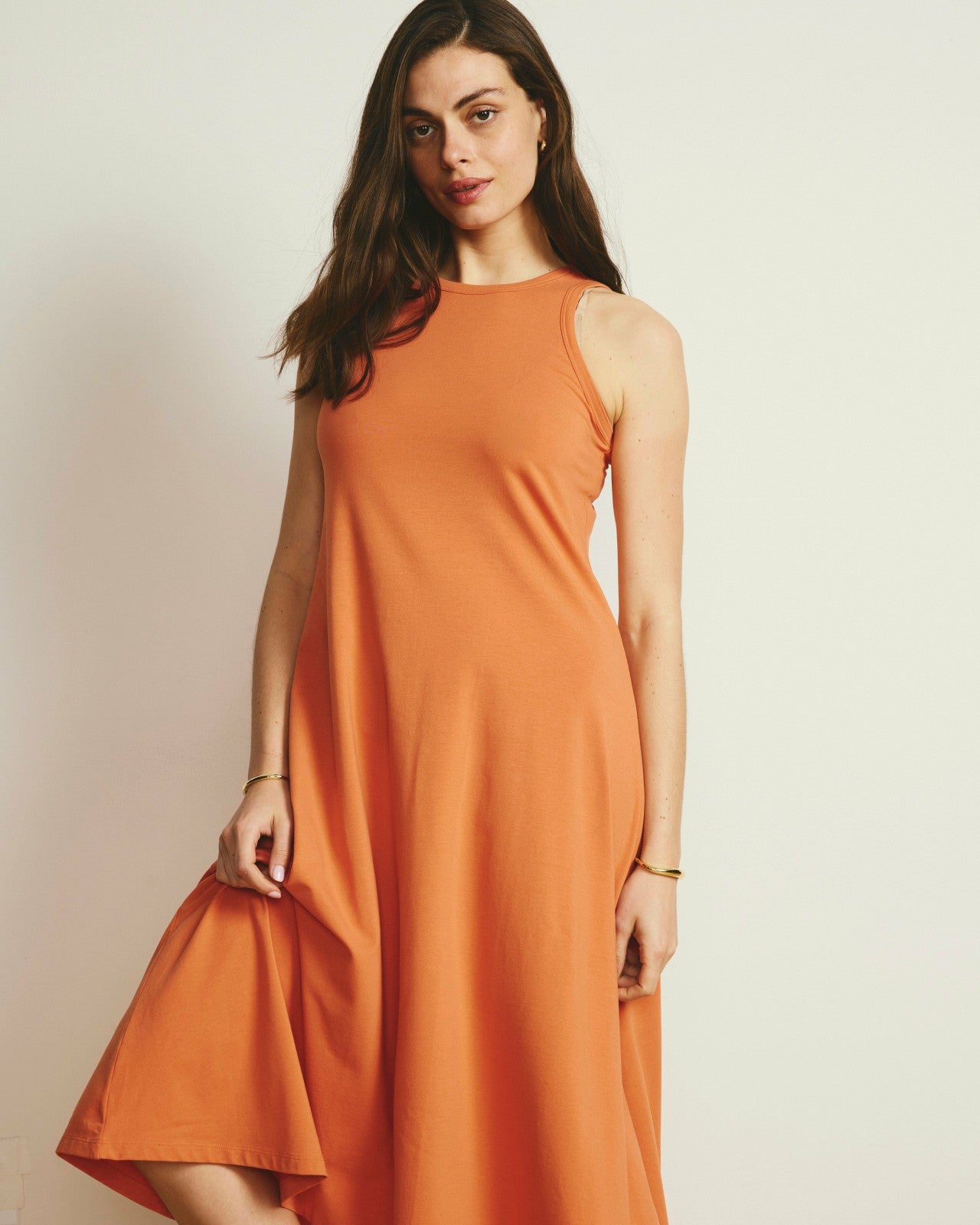 Universal Standard Sardinia Tank Dress - Italian Orange