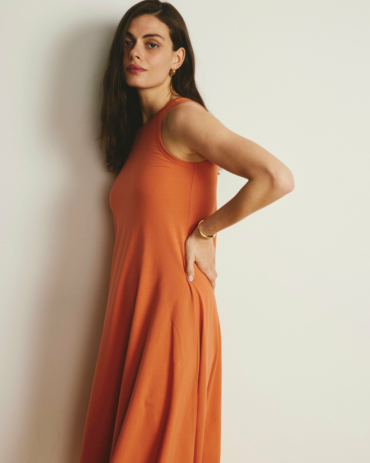 Universal Standard Sardinia Tank Dress - Italian Orange