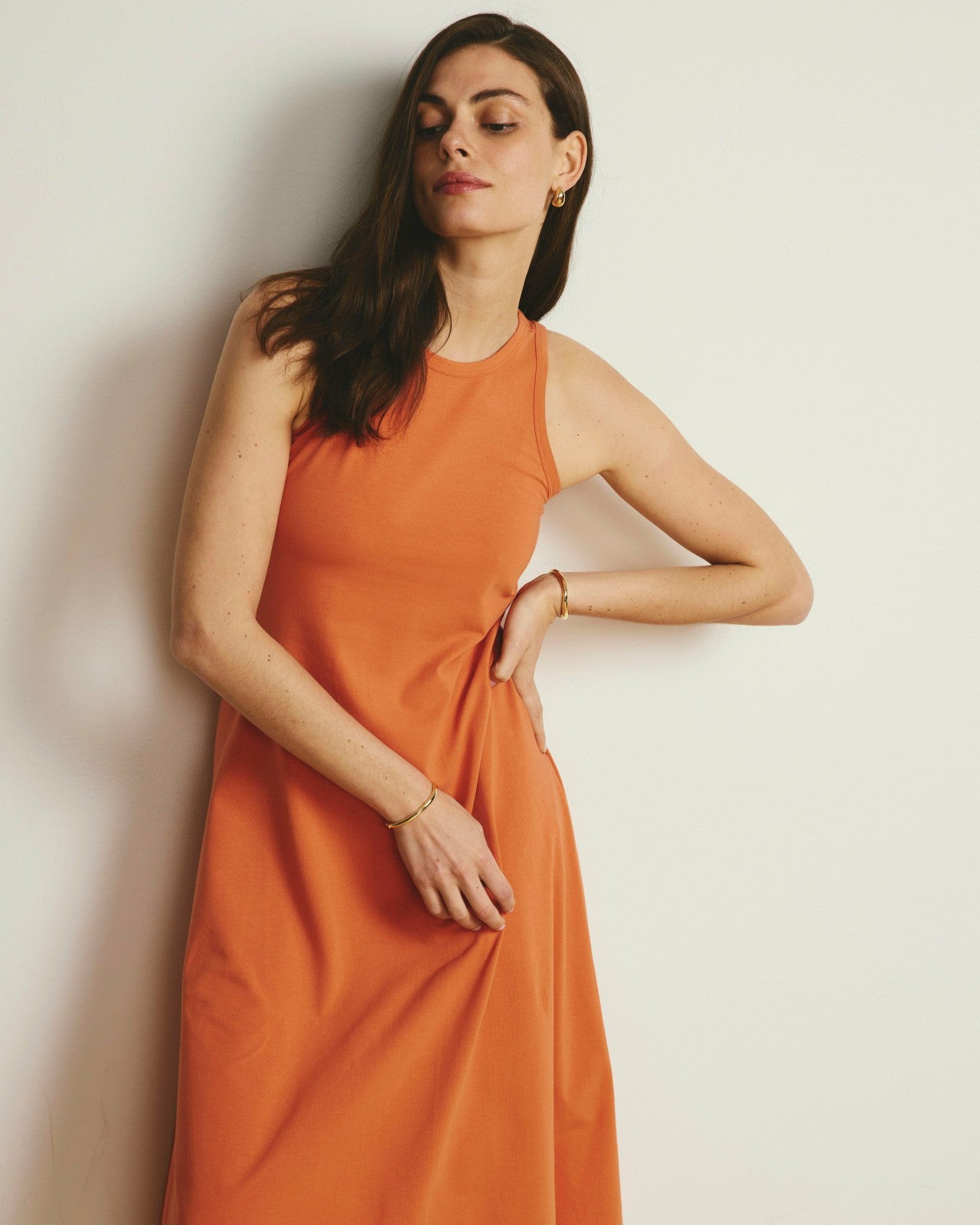 Universal Standard Sardinia Tank Dress - Italian Orange
