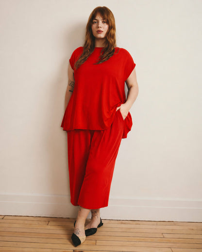 Universal Standard Lotti Jersey Culottes - Shoreline Sunset