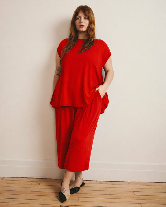 Universal Standard Lotti Jersey Culottes - Shoreline Sunset